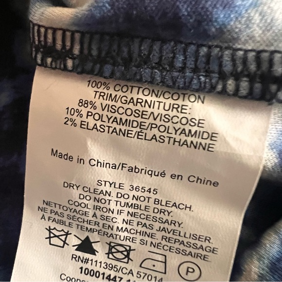 Tory Burch Pelton Blue Tie-Dye Maxi Dress, Large - Picture 8 of 14